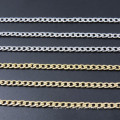 Bijoux en argent doré de 3 mm-7 mm pour hommes et femmes Figaro en acier en acier inoxydable Jewelry Collier NK1: 1